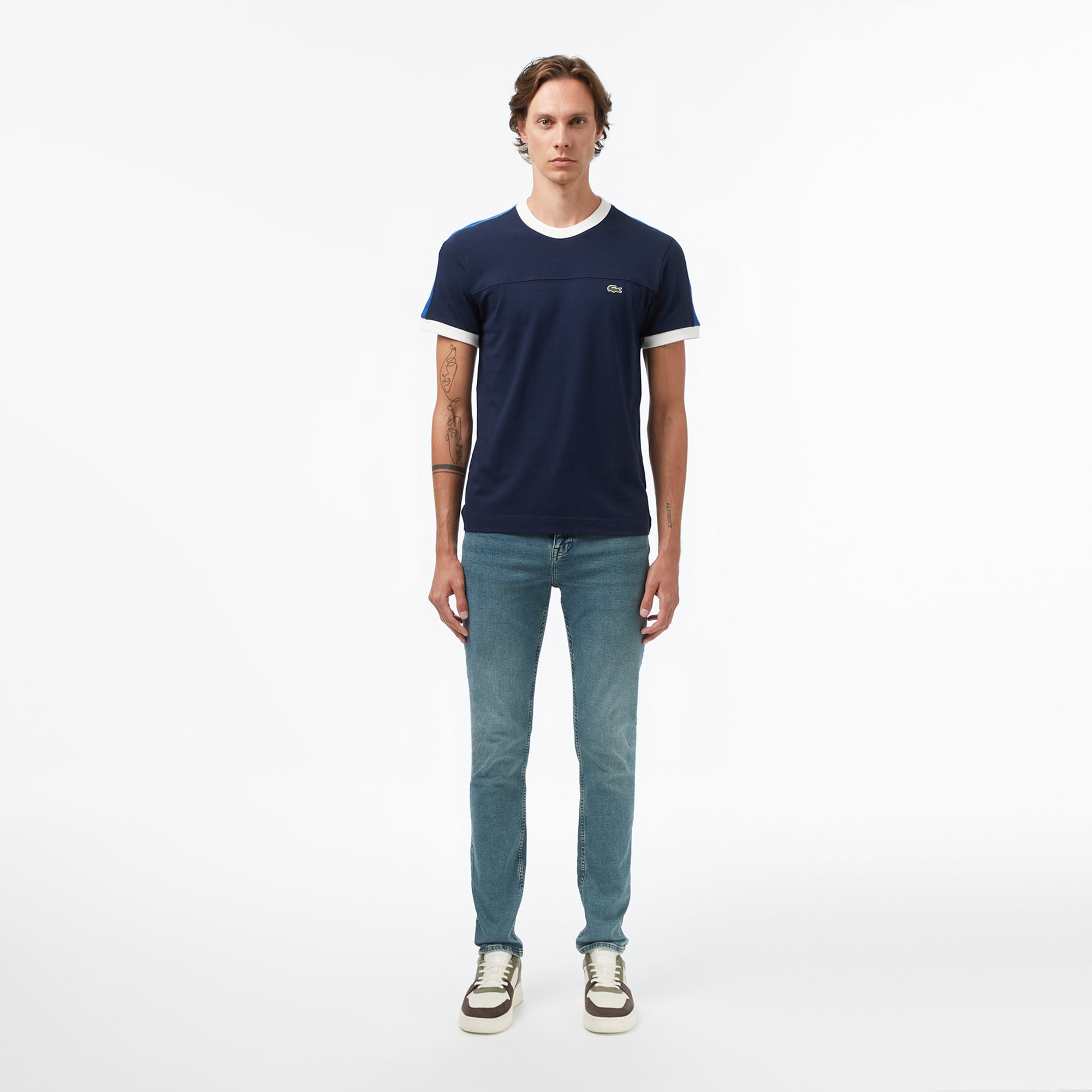 Erkek Regular Fit Lacivert Bisiklet Yaka T-Shirt