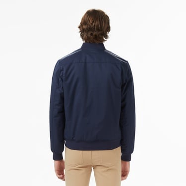  Erkek Dik Yaka Lacivert Bomber Ceket