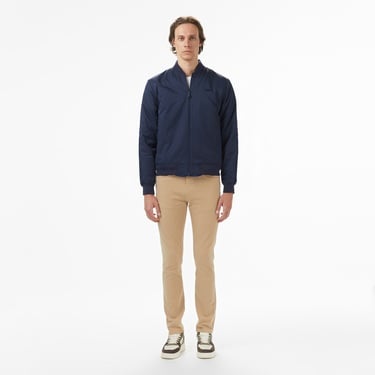  Erkek Dik Yaka Lacivert Bomber Ceket