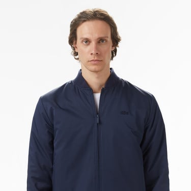  Erkek Dik Yaka Lacivert Bomber Ceket