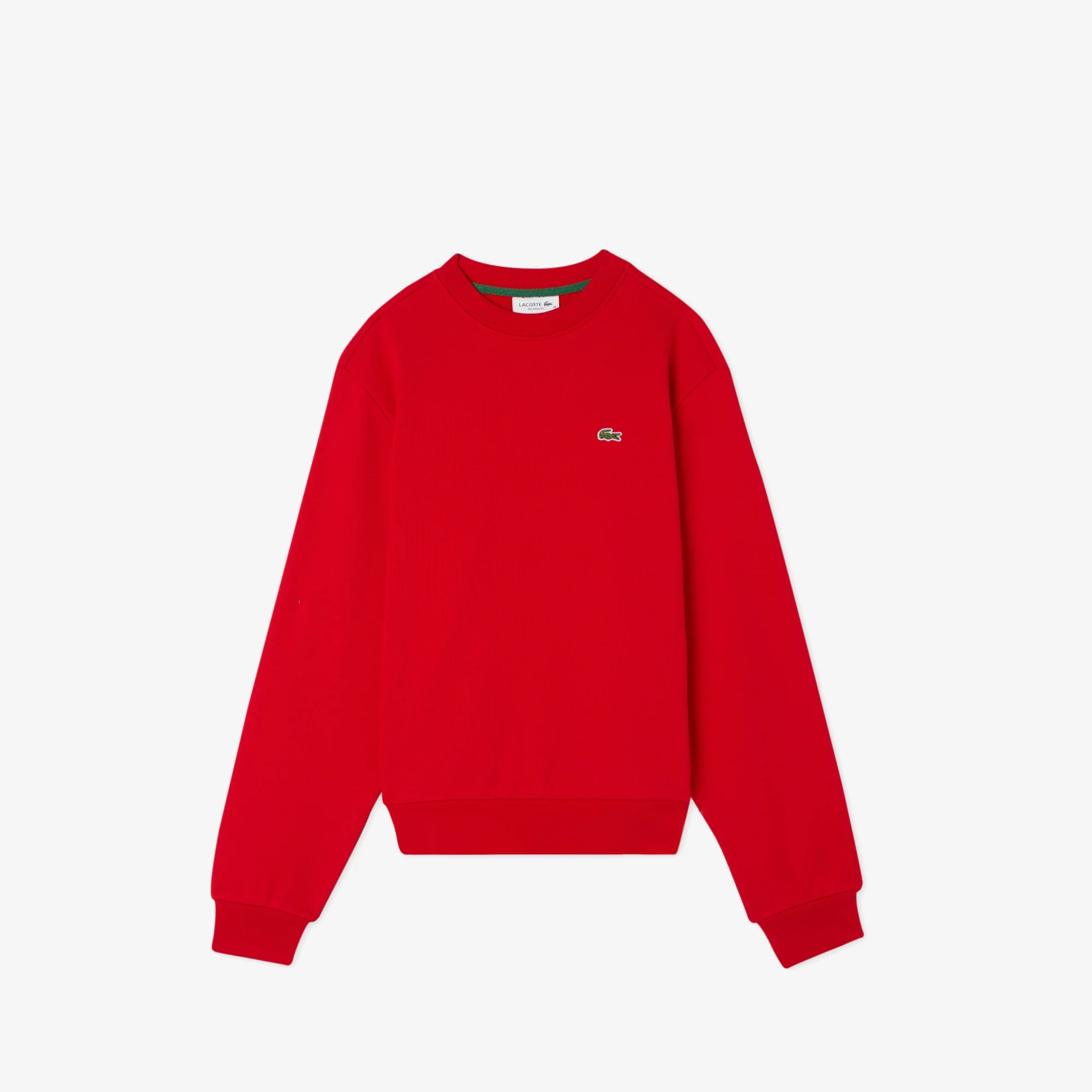 Lacoste Kadın Relaxed Fit Bisiklet Yaka Kırmızı Sweatshirt