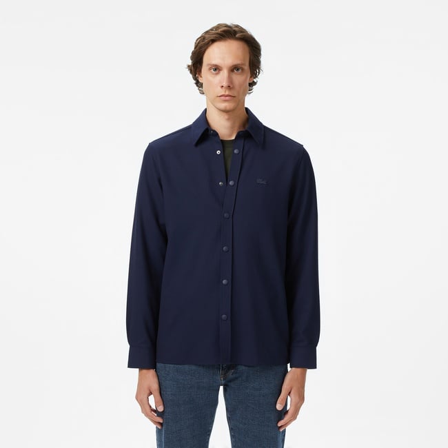  Lacoste Erkek Regular Fit Lacivert Gömlek