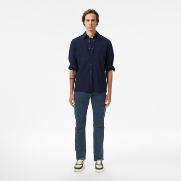  Lacoste Erkek Regular Fit Lacivert Gömlek