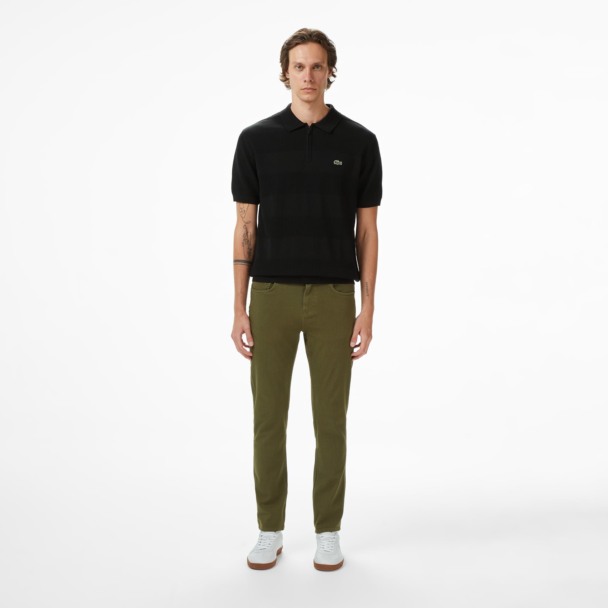 Lacoste Erkek Slim Fit Haki Jean Pantolon