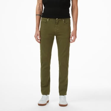  Lacoste Erkek Slim Fit Haki Jean Pantolon