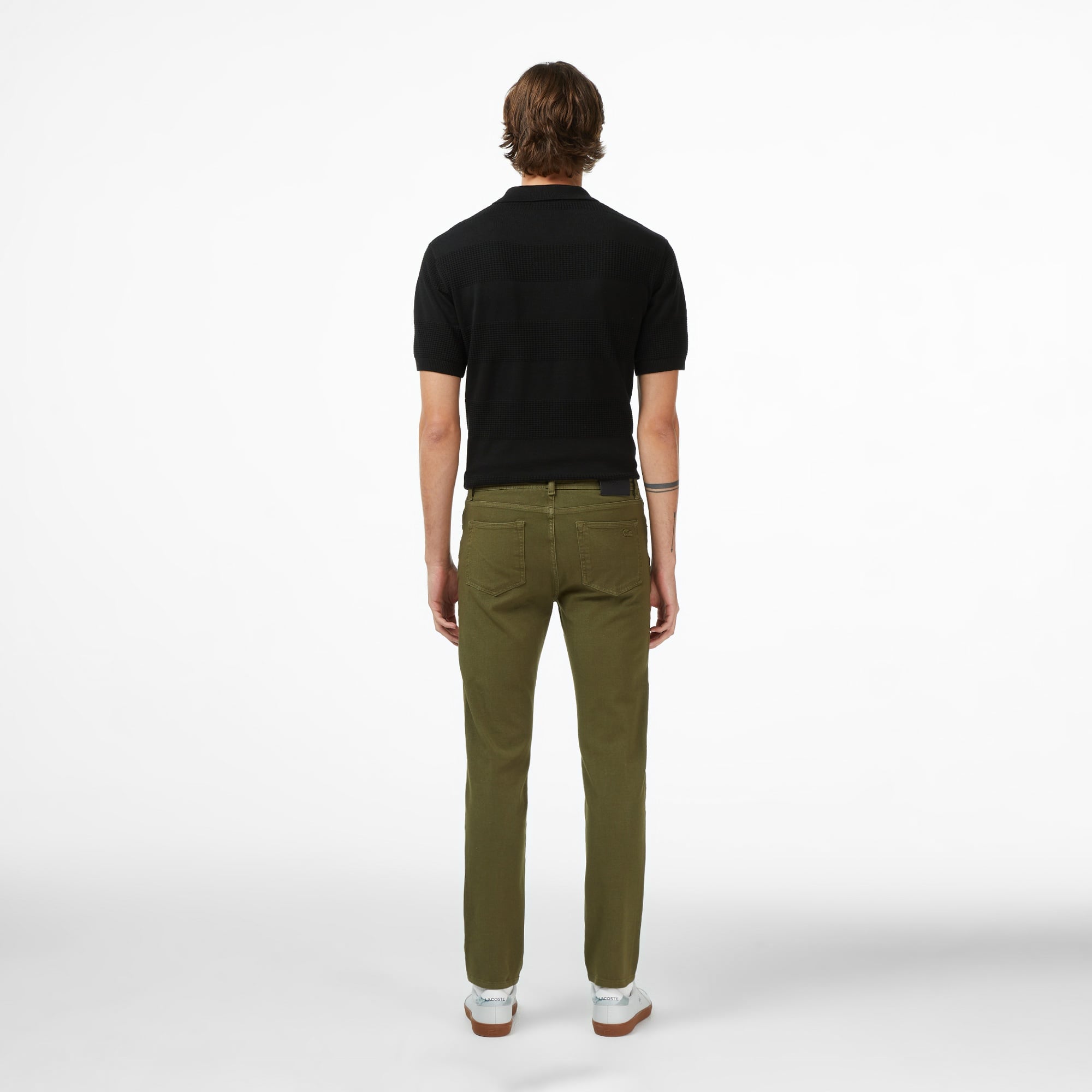 Lacoste Erkek Slim Fit Haki Jean Pantolon