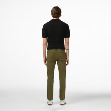  Lacoste Erkek Slim Fit Haki Jean Pantolon