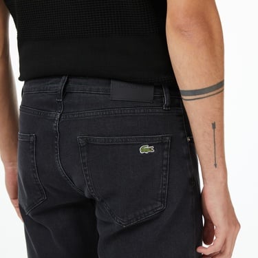  Lacoste Erkek Regular Fit Siyah Jean Pantolon
