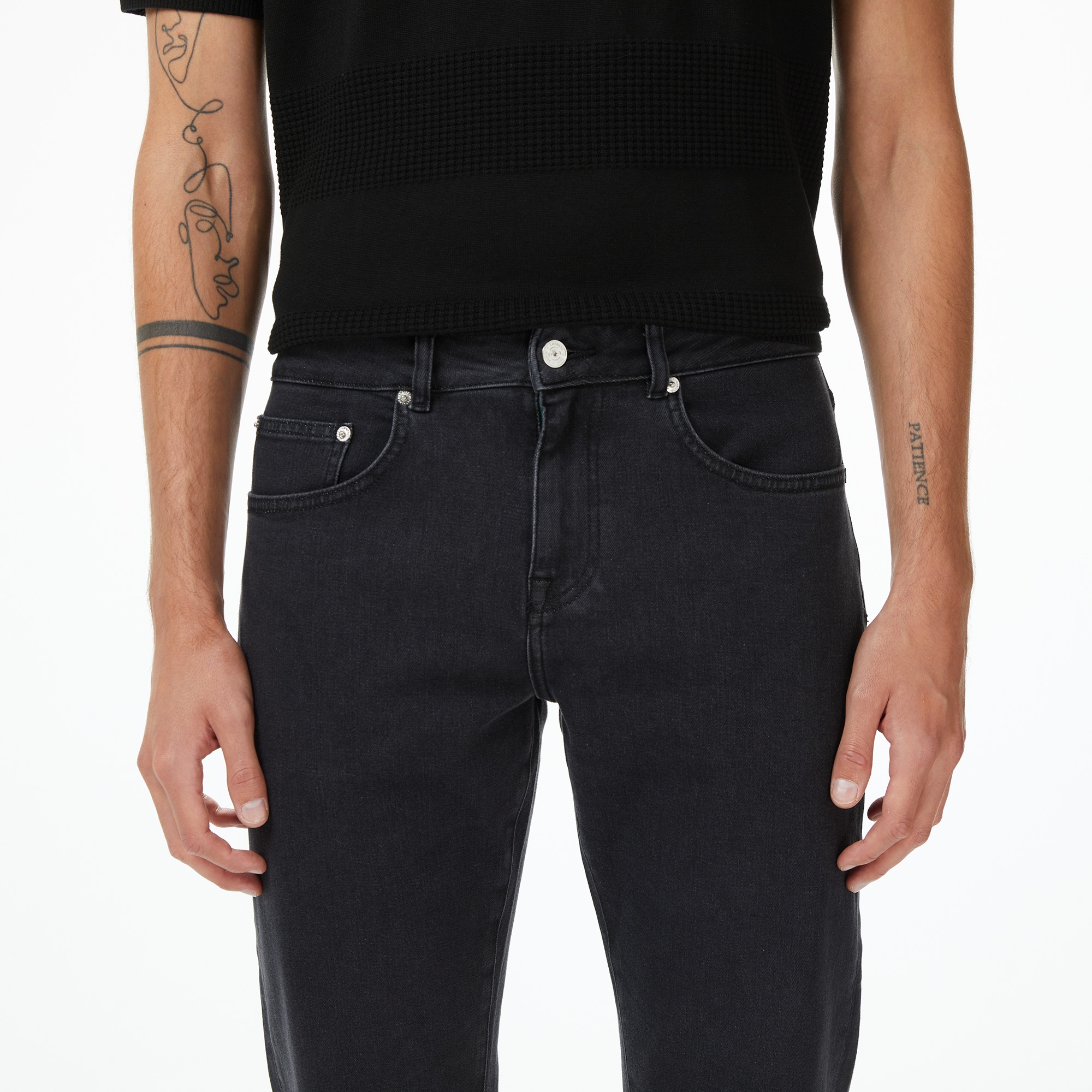 Lacoste Erkek Regular Fit Siyah Jean Pantolon