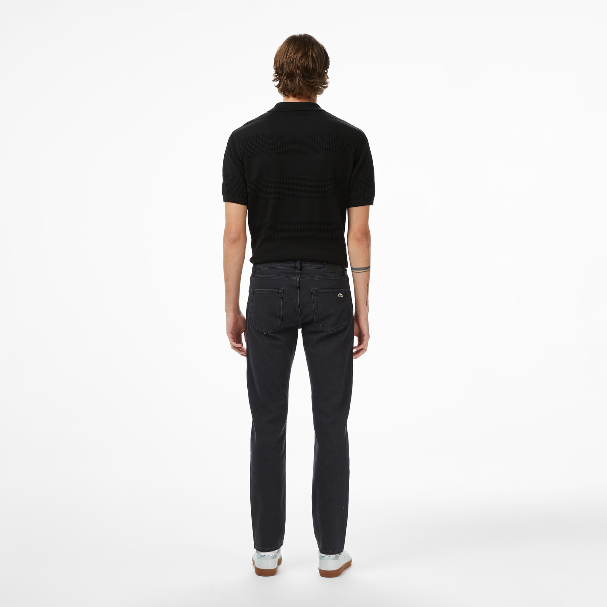 Lacoste Erkek Regular Fit Siyah Jean Pantolon