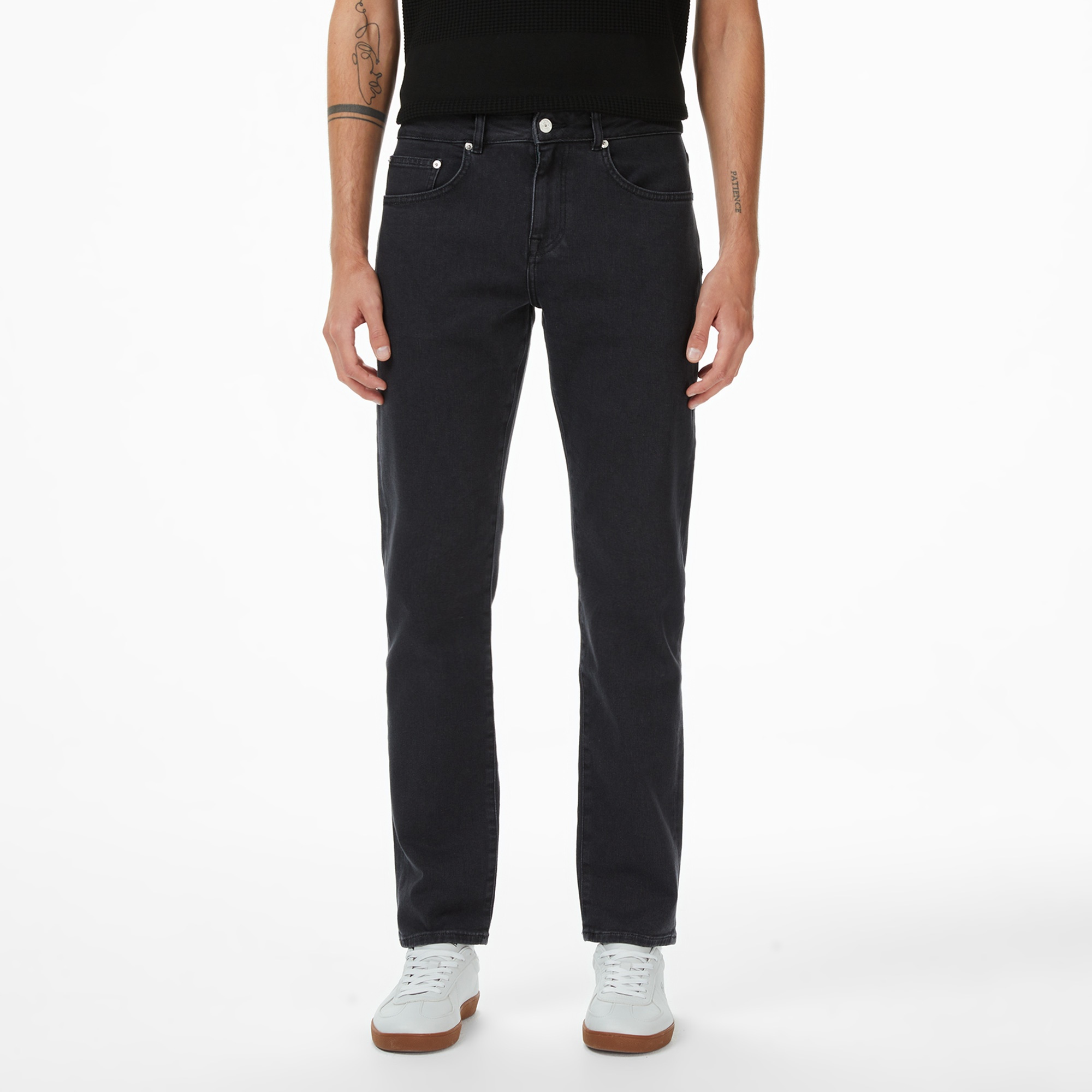 Lacoste Erkek Regular Fit Siyah Jean Pantolon