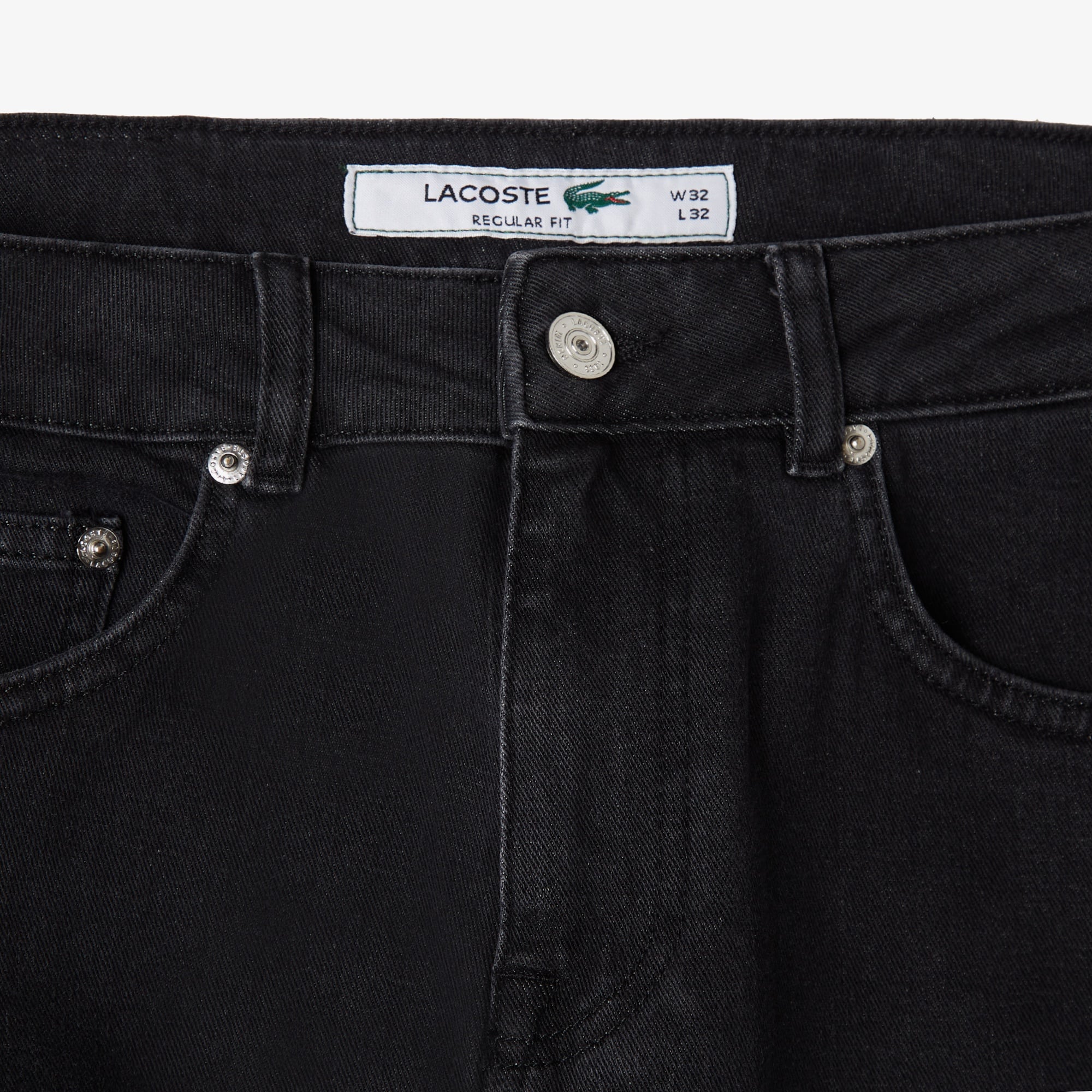Lacoste Erkek Regular Fit Siyah Jean Pantolon