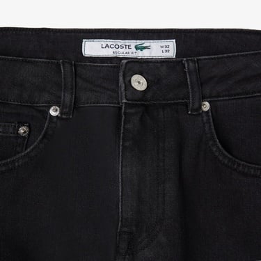  Lacoste Erkek Regular Fit Siyah Jean Pantolon
