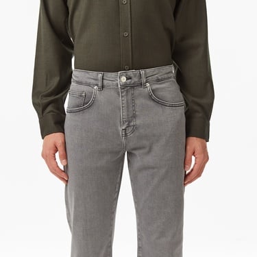  Lacoste Erkek Regular Fit Gri Jean Pantolon