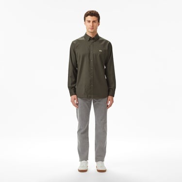  Lacoste Erkek Regular Fit Gri Jean Pantolon