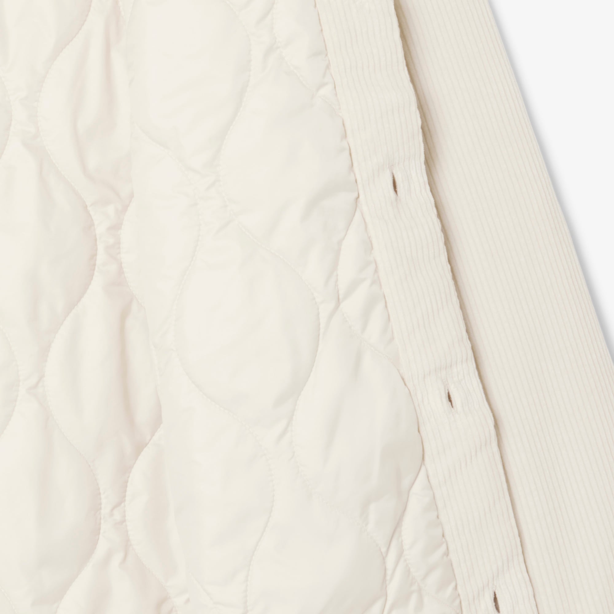 Lacoste Erkek Relaxed Fit Kadife Krem Dış Gömlek