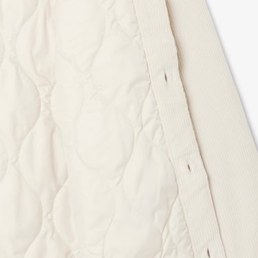  Lacoste Erkek Relaxed Fit Kadife Krem Dış Gömlek