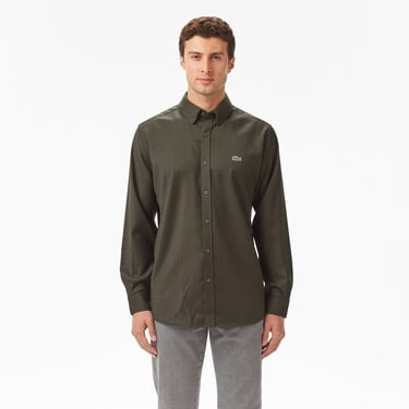 Lacoste Erkek Regular Fit Koyu Yeşil Gömlek