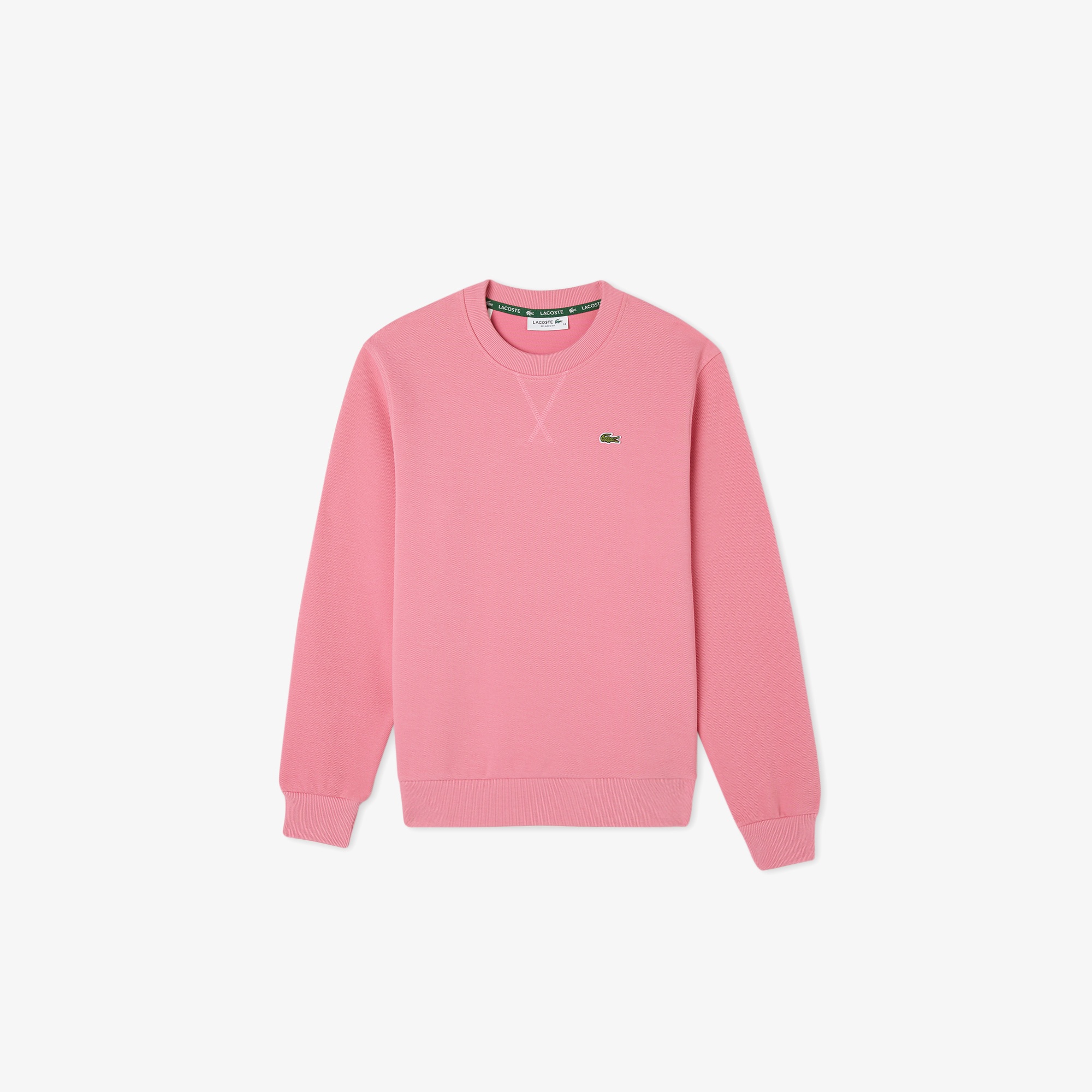 Lacoste Kadın Relaxed Fit Bisiklet Yaka Pembe Sweatshirt