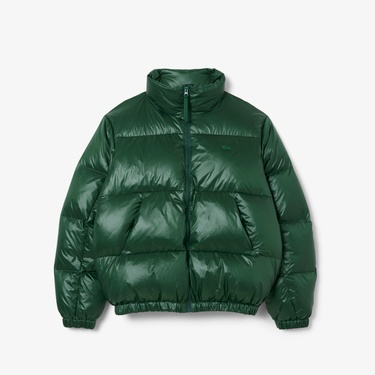  Erkek Relaxed Fit Kapüşonlu Yeşil Mont