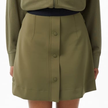  Lacoste Kadın Classic Fit Haki Etek