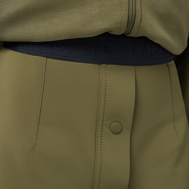  Lacoste Kadın Classic Fit Haki Etek