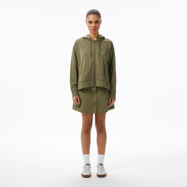  Lacoste Kadın Classic Fit Haki Etek