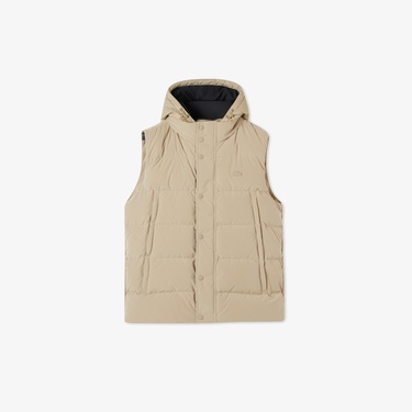  Erkek Kapüşonlu Açık Kahverengi Yelek