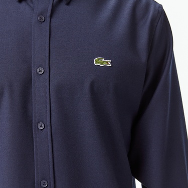  Lacoste Erkek Regular Fit Lacivert Gömlek