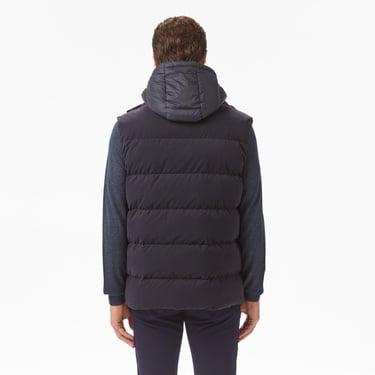  Erkek Kapüşonlu Lacivert Yelek