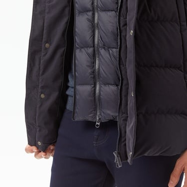  Erkek Kapüşonlu Lacivert Yelek