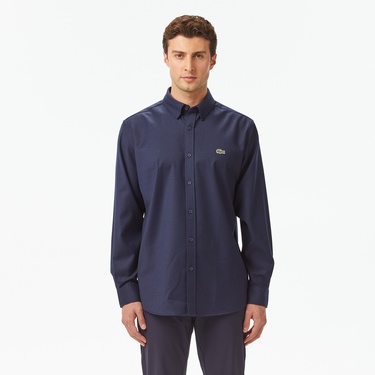  Lacoste Erkek Regular Fit Lacivert Gömlek