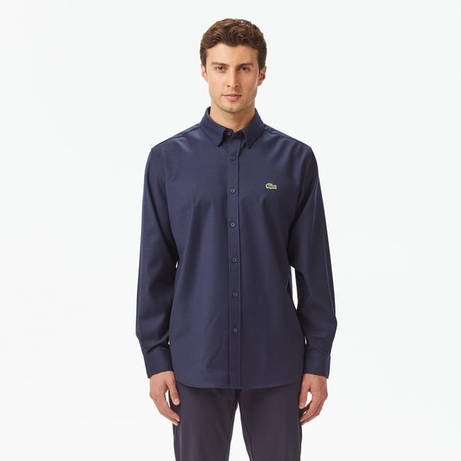  Lacoste Erkek Regular Fit Lacivert Gömlek