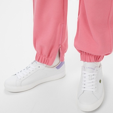  Lacoste Kadın Straight Fit Pembe Eşofman Altı