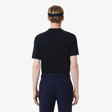  Lacoste Erkek Classic Fit Kısa Kollu Polo Yaka Lacivert Triko