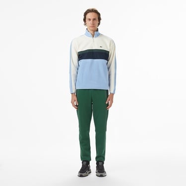  Lacoste Erkek Loose Fit Renk Bloklu Açık Mavi Sweatshirt