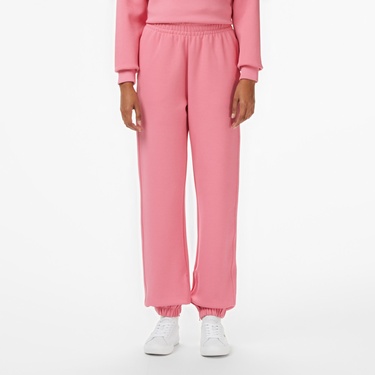  Lacoste Kadın Straight Fit Pembe Eşofman Altı