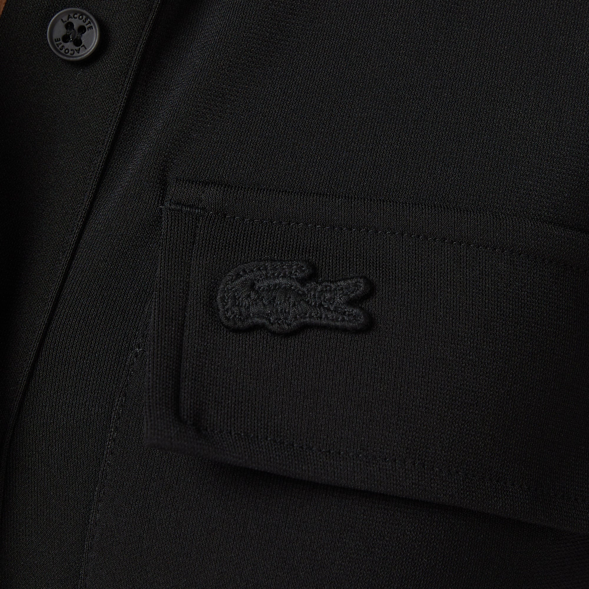 Lacoste Kadın Slim Fit Uzun Kollu Siyah Elbise