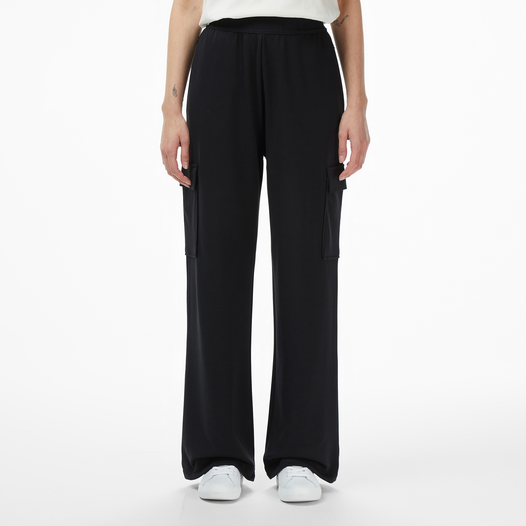 Lacoste Kadın Relaxed Fit Siyah Eşofman Altı