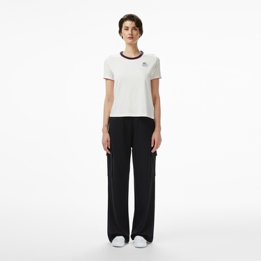  Lacoste Kadın Relaxed Fit Siyah Eşofman Altı