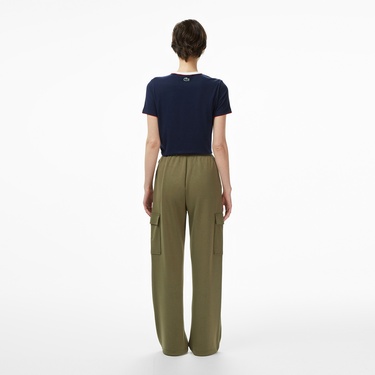  Lacoste Kadın Relaxed Fit Haki Eşofman Altı