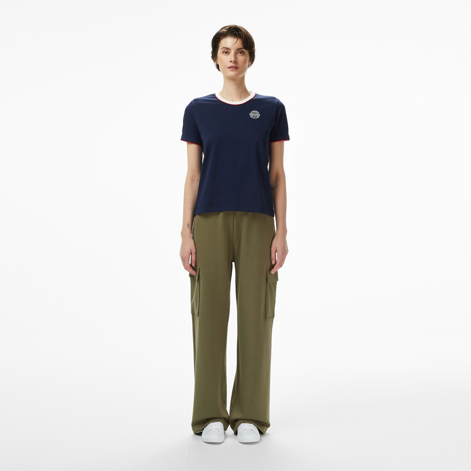 Lacoste Kadın Relaxed Fit Haki Eşofman Altı