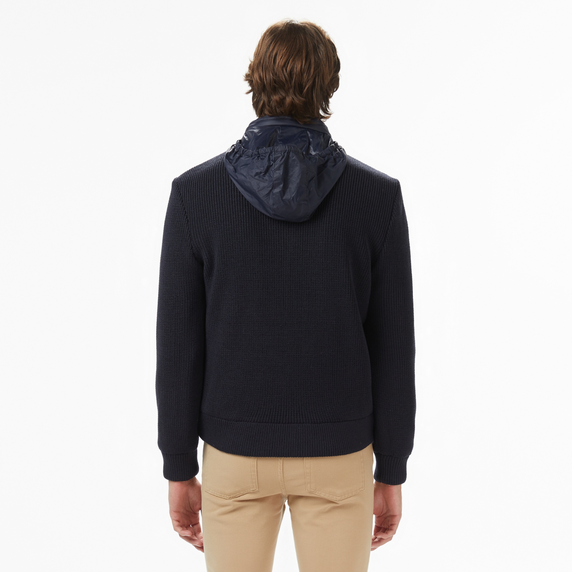 Lacoste Erkek Regular Fit Kapüşonlu Lacivert Mont