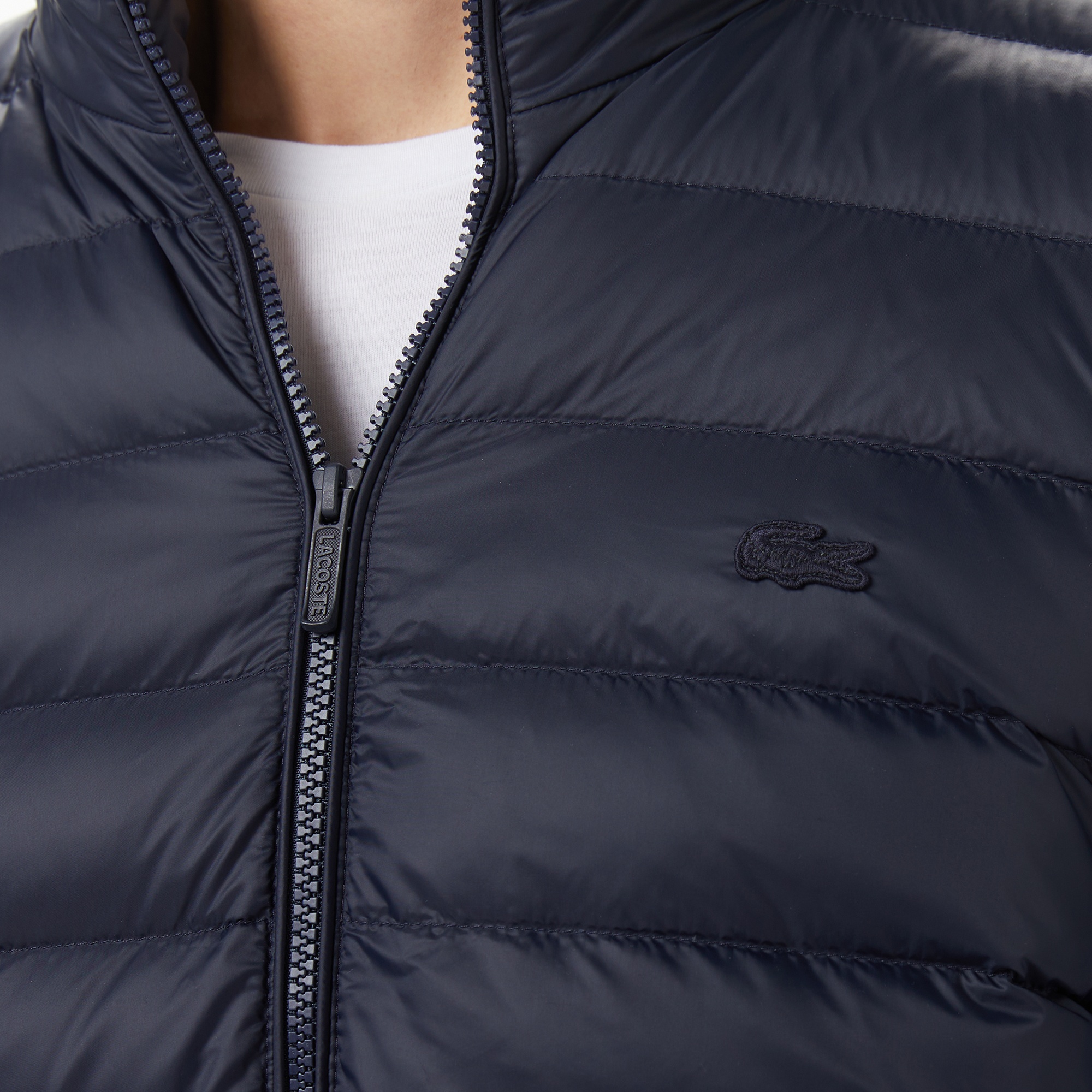 Lacoste Erkek Regular Fit Kapüşonlu Lacivert Mont