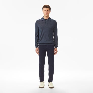  Lacoste Erkek Classic Fit Polo Yaka Lacivert Kazak