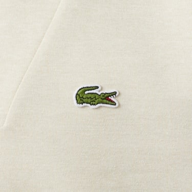  Lacoste Erkek Classic Fit Yarım Fermuarlı Krem Sweatshirt