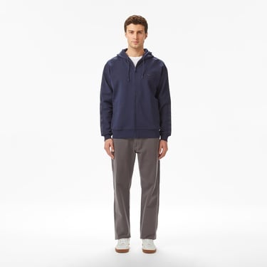  Lacoste Erkek Relaxed Fit Kapüşonlu Lacivert Sweatshirt