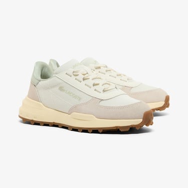  Lacoste Elite Active Evo Kadın Krem Sneaker