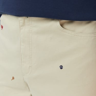  Lacoste Erkek Relaxed Fit Bej Pantolon