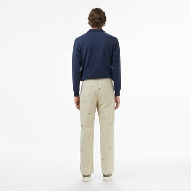  Lacoste Erkek Relaxed Fit Bej Pantolon
